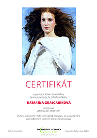 Certifikát Katarína Grajcaríková